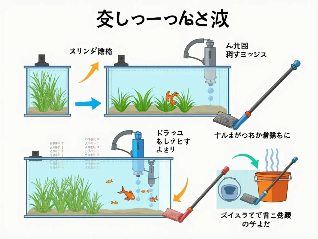 水槽掃除の手順