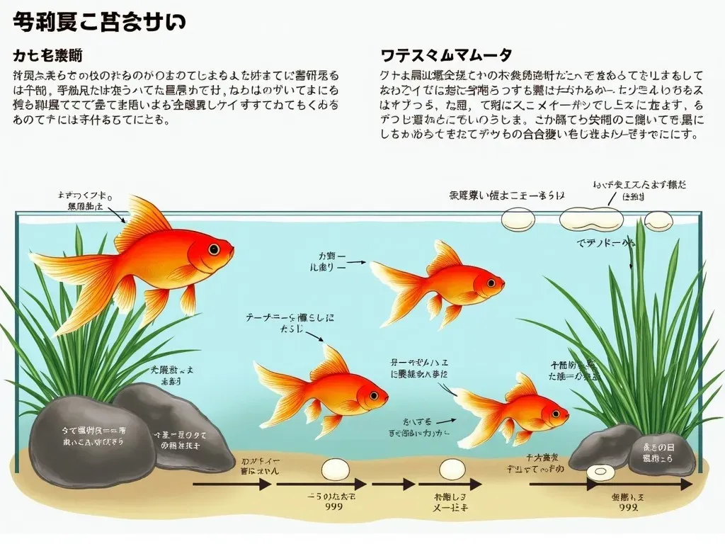 金魚の繁殖プロセス