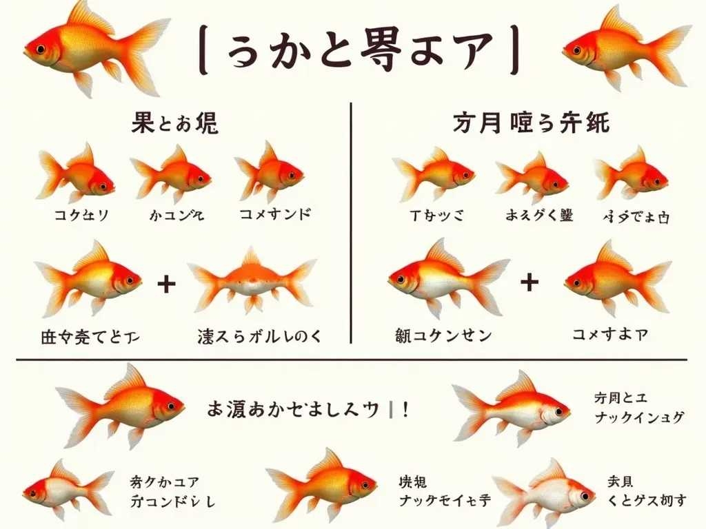 金魚オスメスメス見分け方テーブル