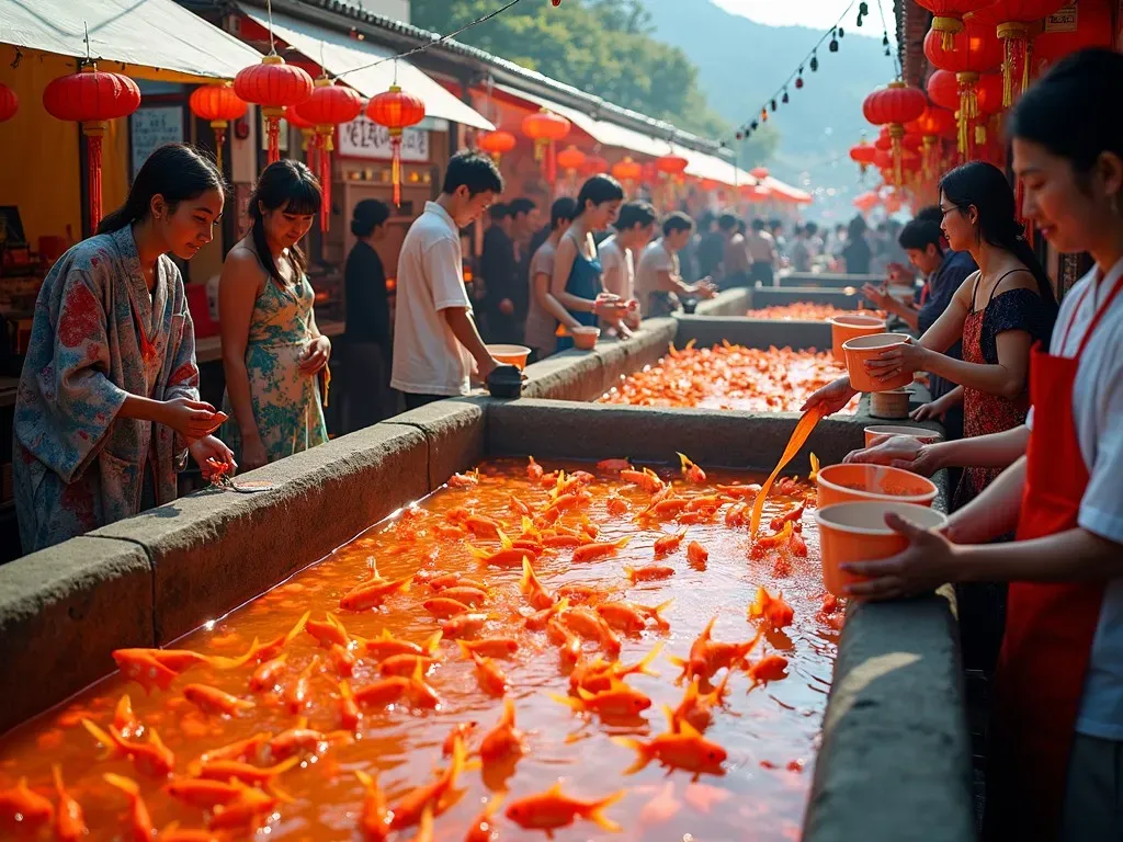 金魚祭りの様子